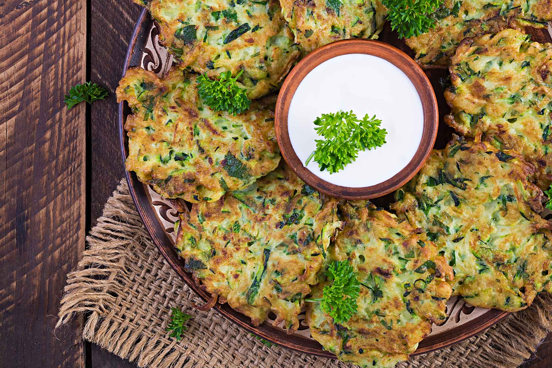 Zucchini & Pea Fritter